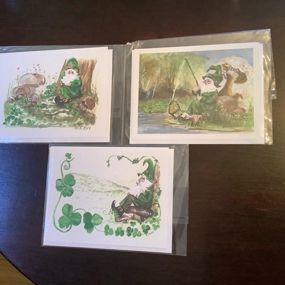 Set of 3 Elf cards